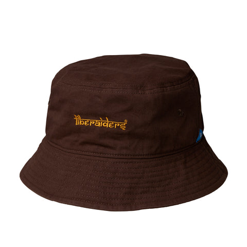 LR LOGO BUCKET HAT BROWN
