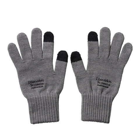 LR E-TOUCH KNITTED GLOVE GRAY