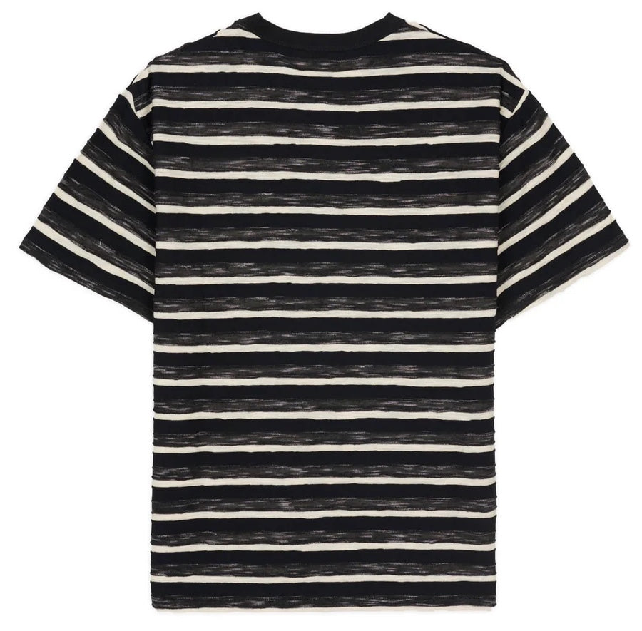 CASEY STRIPED T-SHIRT BLACK