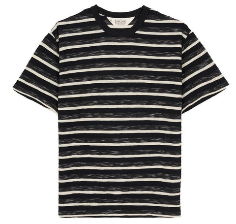 CASEY STRIPED T-SHIRT BLACK
