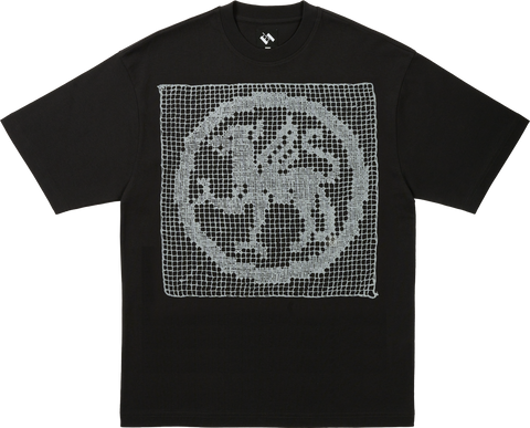 FILET LACE T-SHIRT BLACK