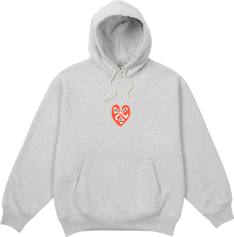 TTT HEART HOOD HEATHER GREY
