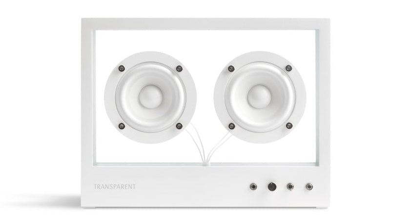 Small Transparent Speaker White