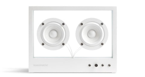 Small Transparent Speaker White