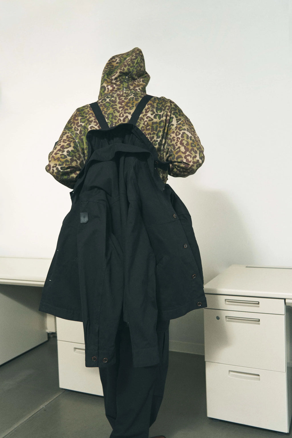 TWILL DOUBLE JACKET BLACK