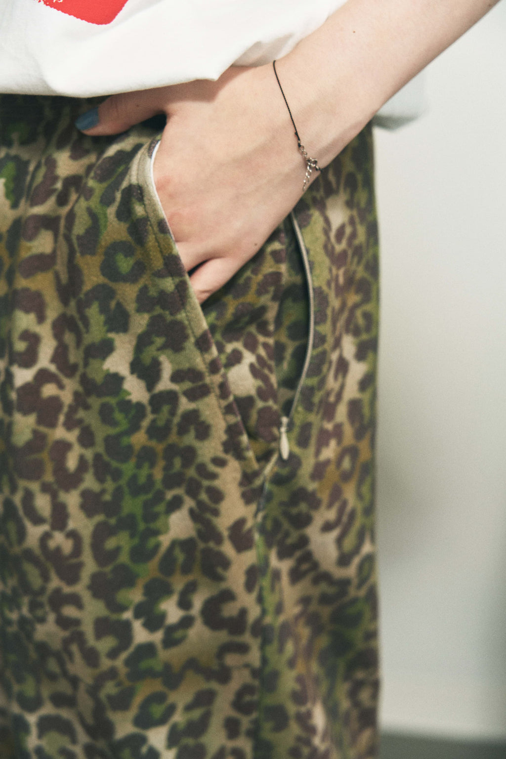 CONVERTIBLE SWEATPANTS LEOPARD