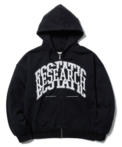 CAMPUS ZIP HOODIE BLACK