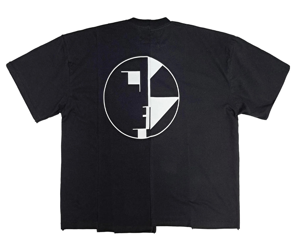 THE SALVAGES HYBRID CREATURES V.2 FACE RECONSTRUCTED OS T-SHIRT BLACK