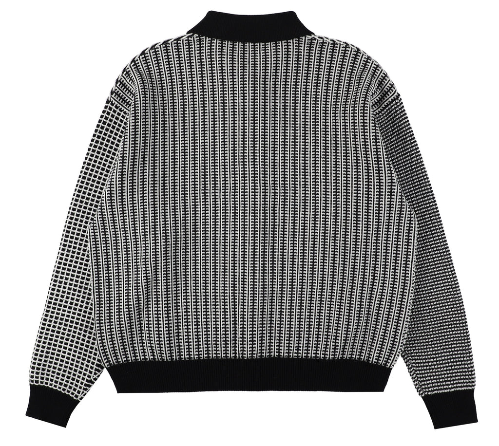 MULTI KNIT SHIRT JACKET BLACK