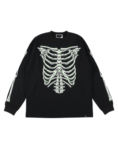 BONES L/S TEE BLACK