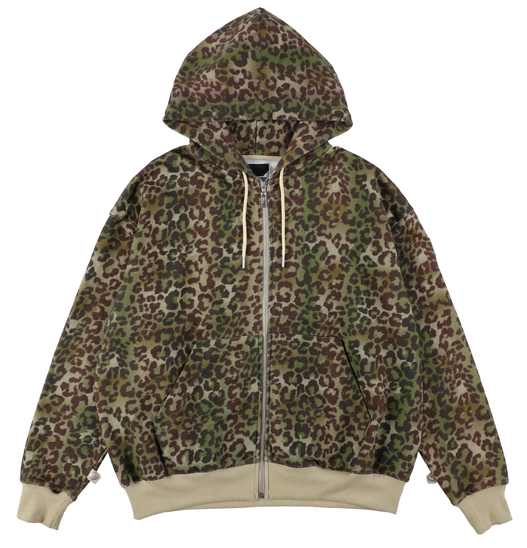 ZIP HOODIE LEOPARD