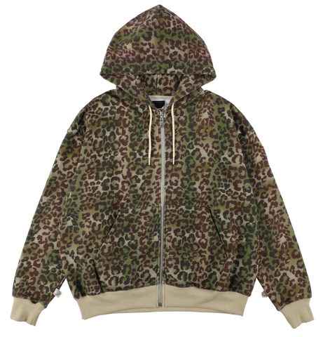 ZIP HOODIE LEOPARD