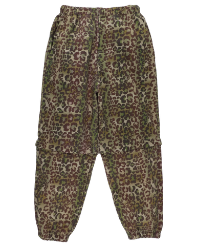 CONVERTIBLE SWEATPANTS LEOPARD