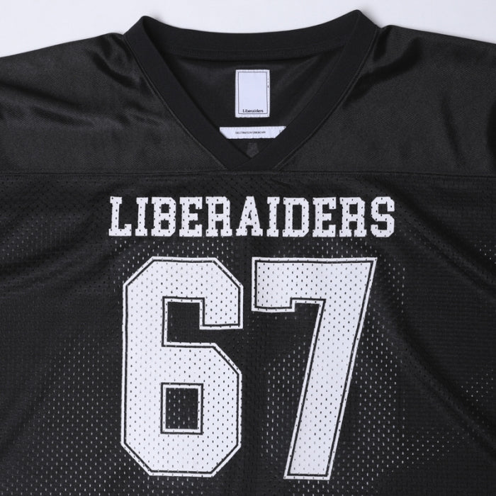 【Liberaiders】LIBERAIDERS FOOTBALL TEE LIBERAIDERS FOOTBALL TEE BLACK – ACD GALLERY