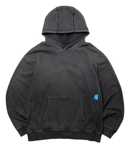 GARMENT DYED HOODIE BLACK