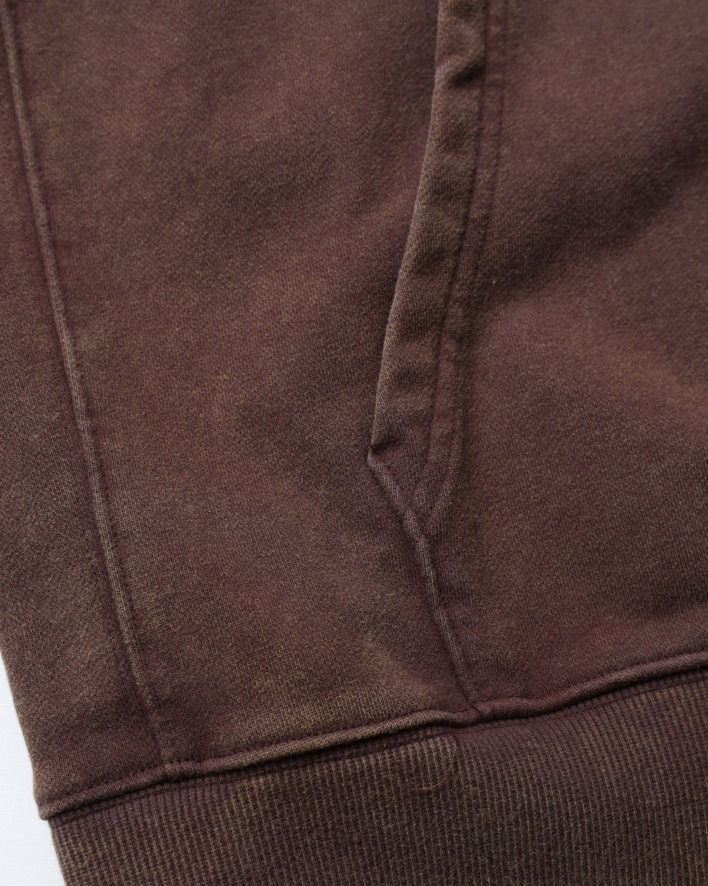 GARMENT DYED HOODIE BROWN