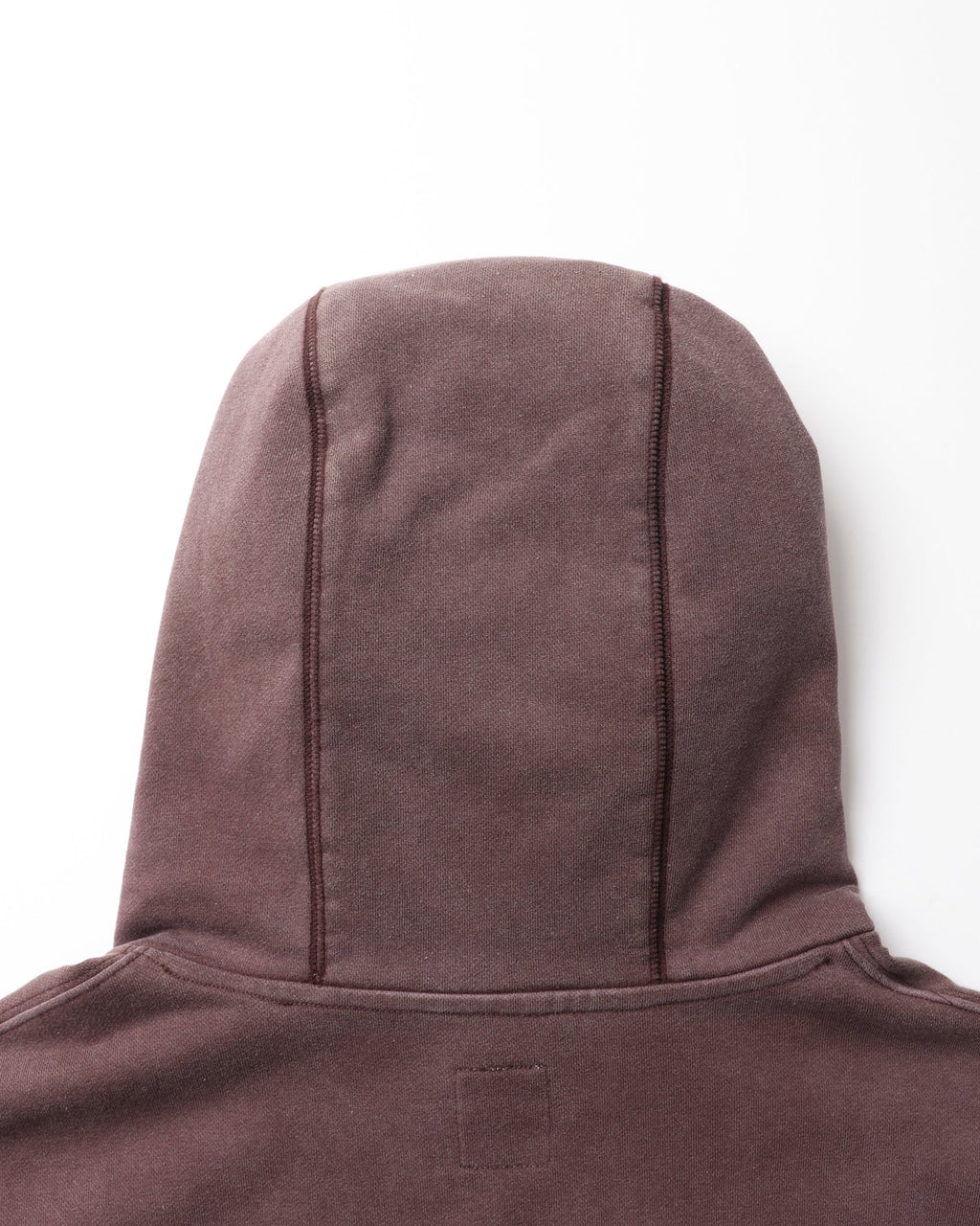 GARMENT DYED HOODIE BROWN