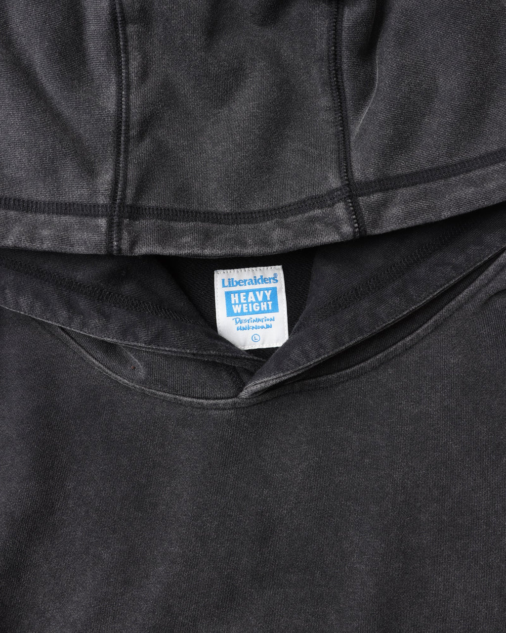 GARMENT DYED HOODIE BLACK