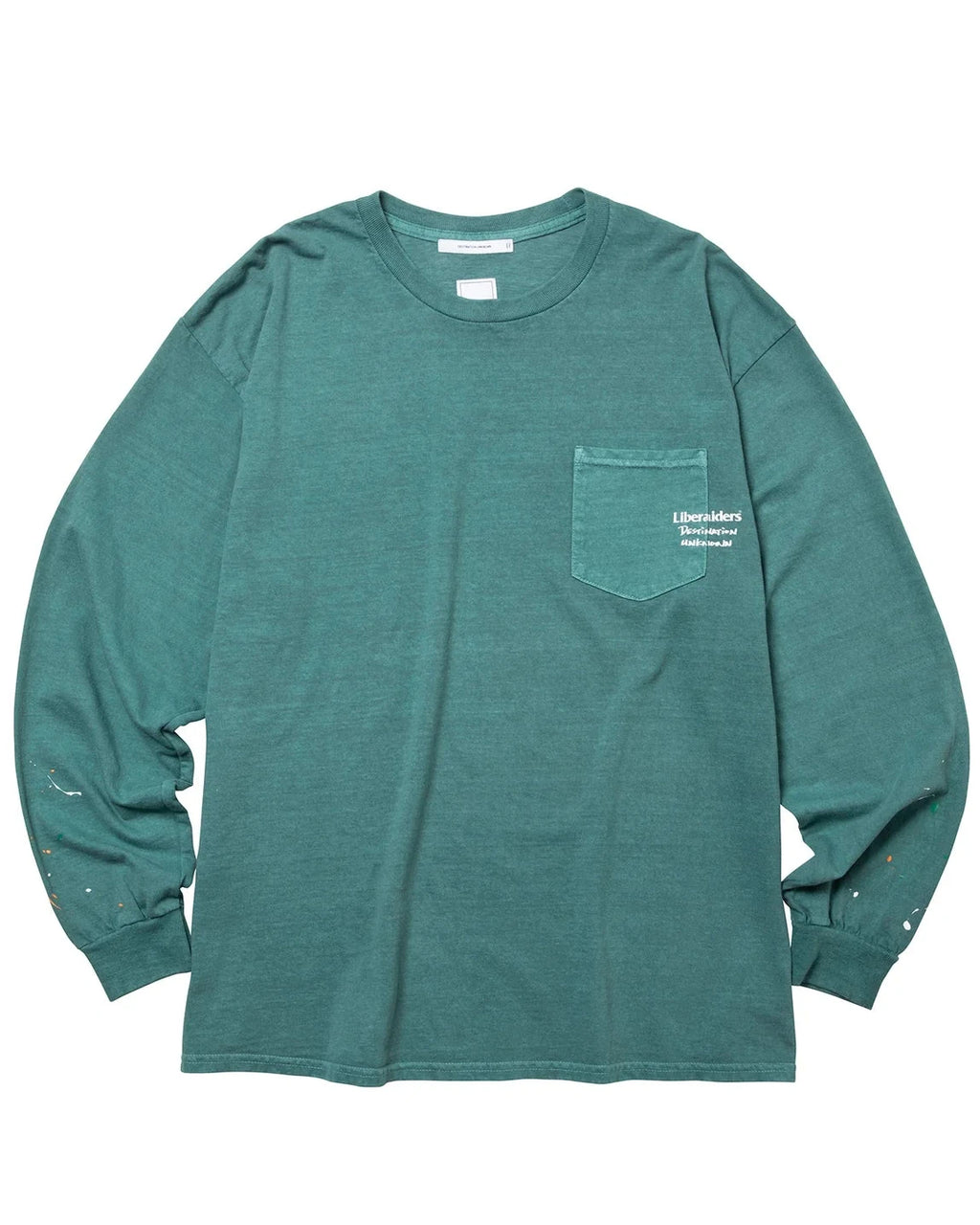 PAINT SPLATTER L/S TEE GREEN