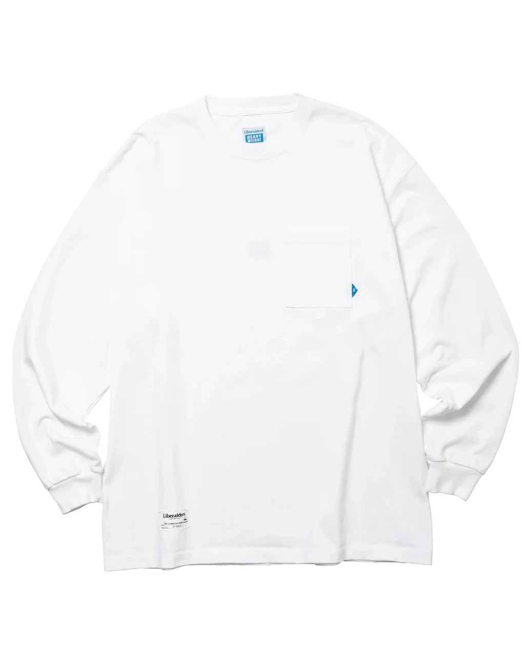 LR HEAVY WEIGHT L/S TEE WHITE