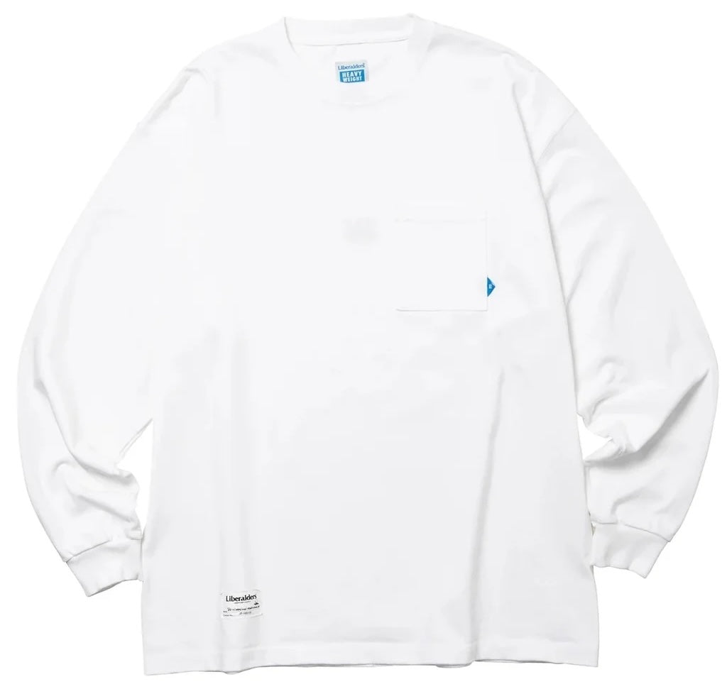 LR HEAVY WEIGHT L/S TEE WHITE