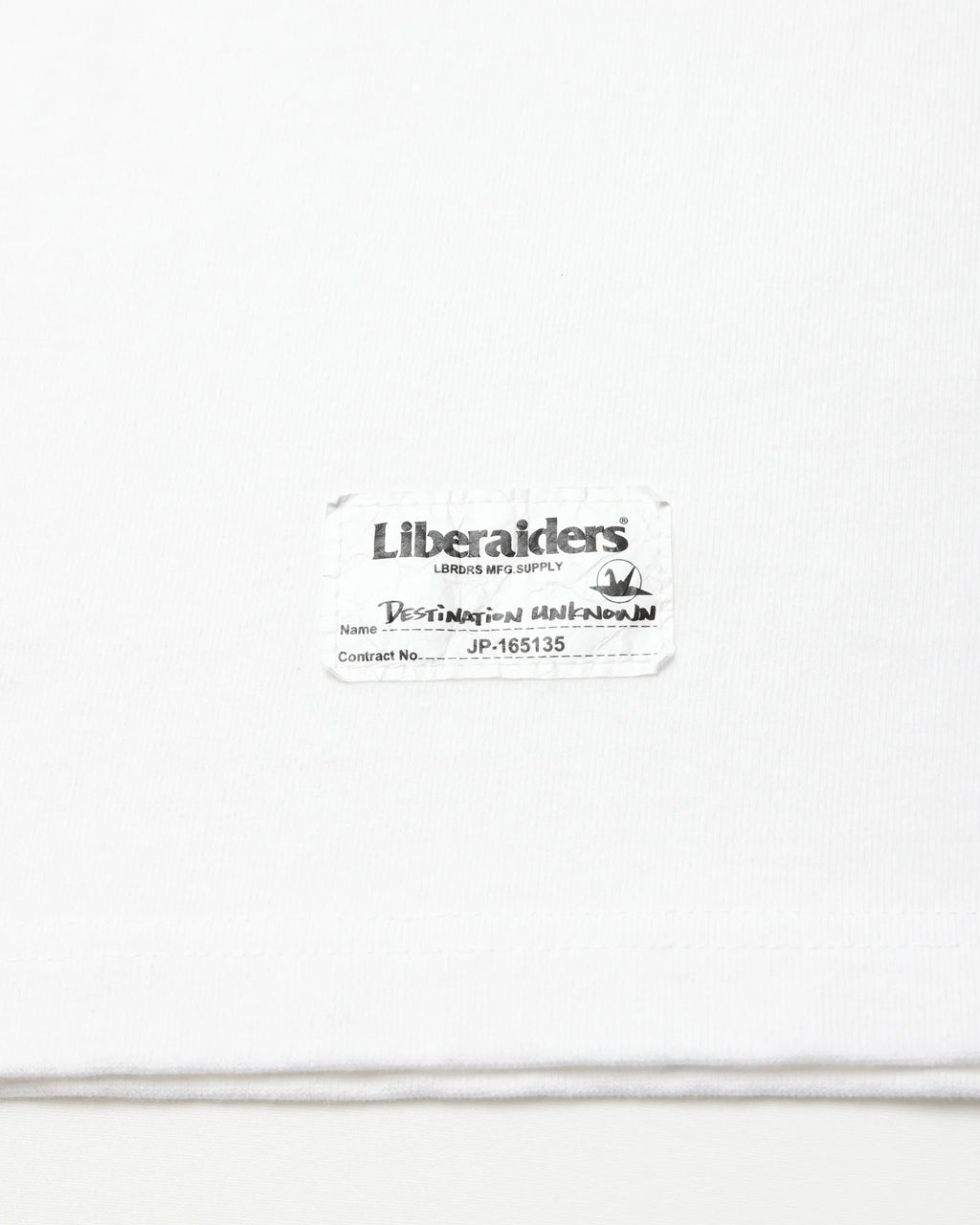LR HEAVY WEIGHT L/S TEE WHITE