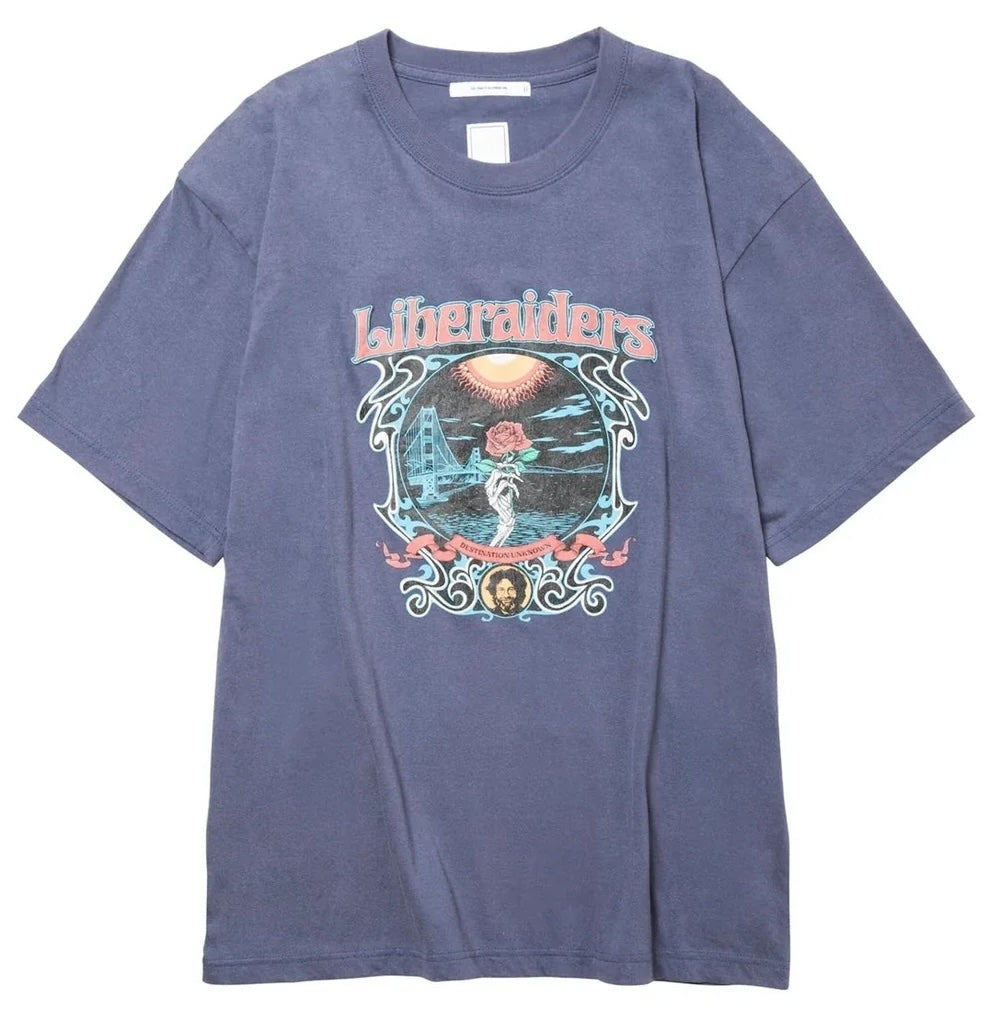 DEAD ROSE TEE NAVY