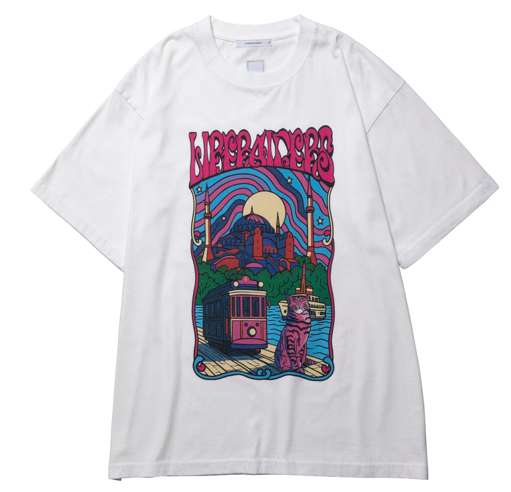 PSYCHEDELIC CITY TEE WHITE
