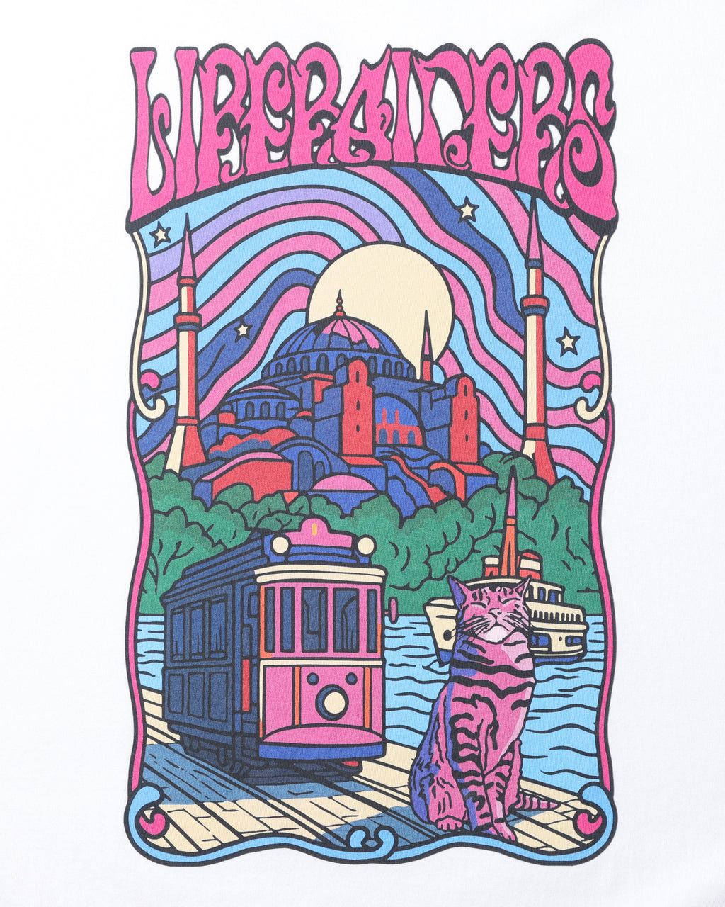 PSYCHEDELIC CITY TEE WHITE