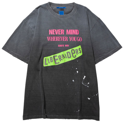 FADED PUNK LOGO TEE BLACK (SPECIAL EDITION)