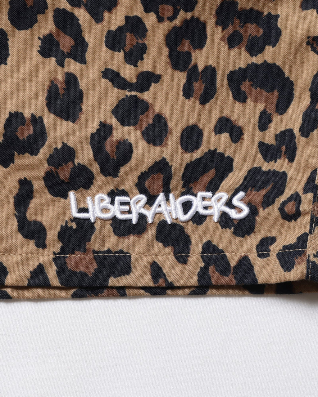 NYLON HALF SHORTS LEOPARD