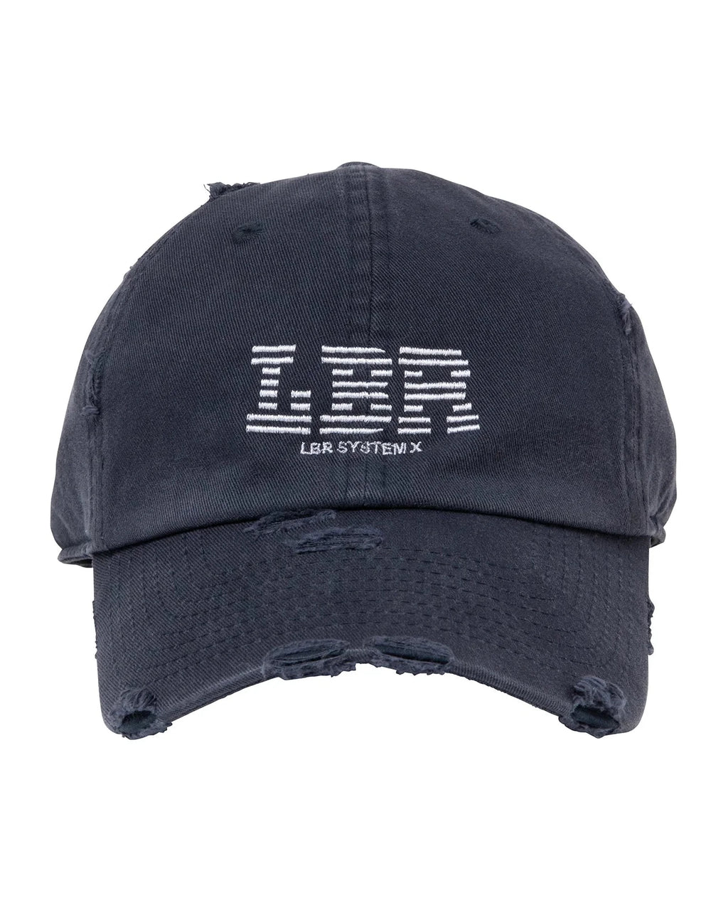 LBR LOGO DAMAGED CAP NAVY