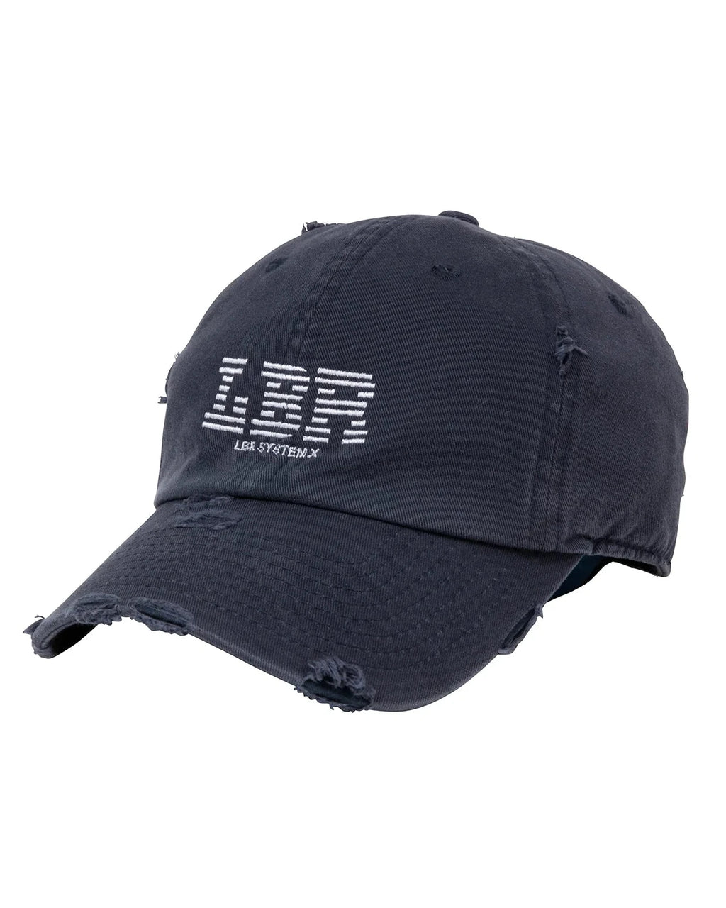 LBR LOGO DAMAGED CAP NAVY