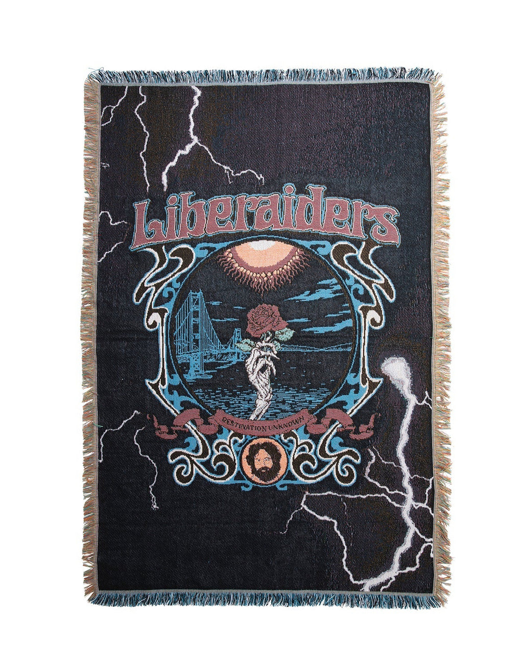 DEAD ROSE THROW BLANKET