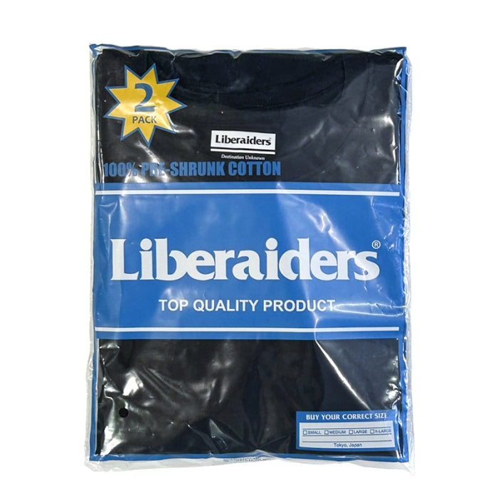 LIBERAIDERS 2 PACK TEE BLACK