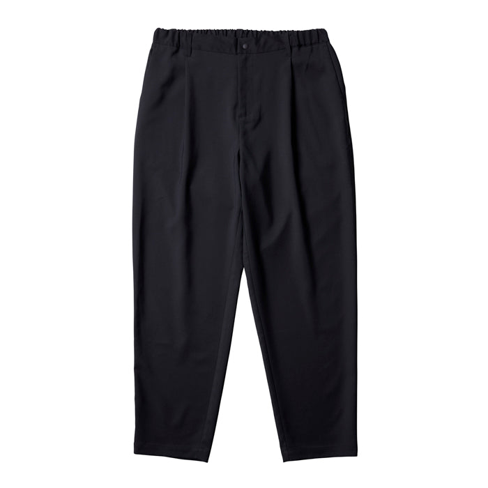 ONE TUCK TAPERED SLACKS BLACK