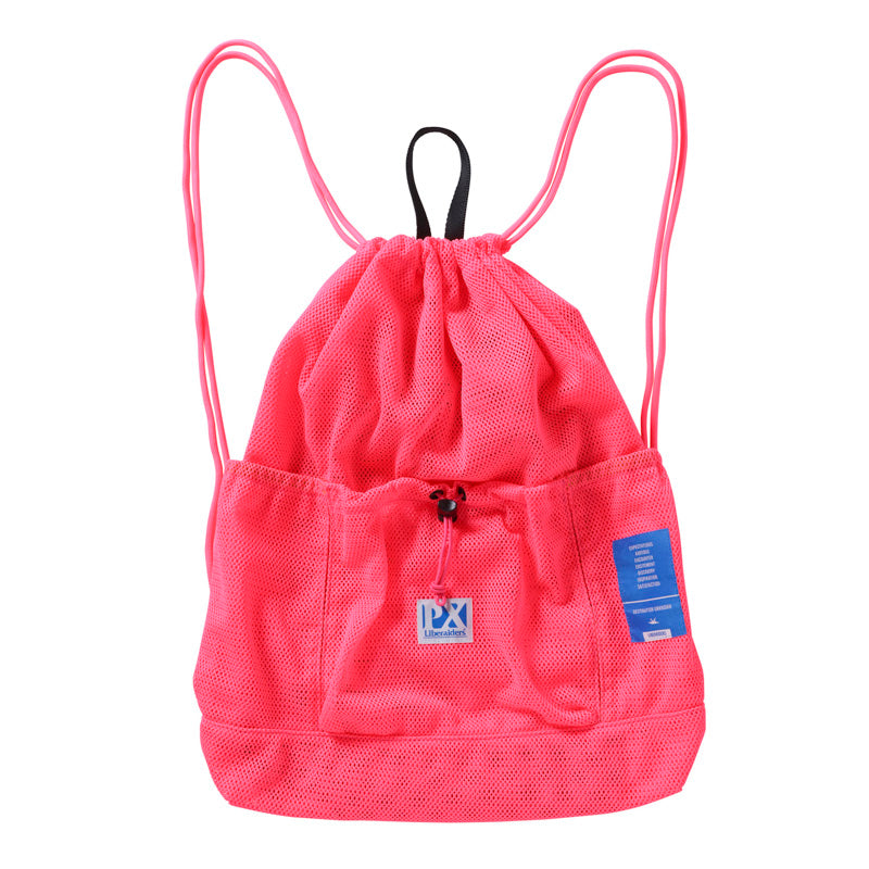PX MESH DRAWSTRING BAG PINK