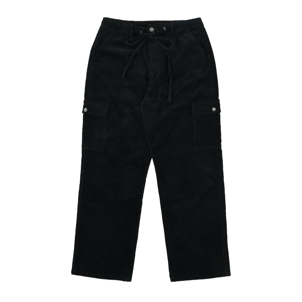 CAMPER CORDUROY CARGO PANTS BLACK