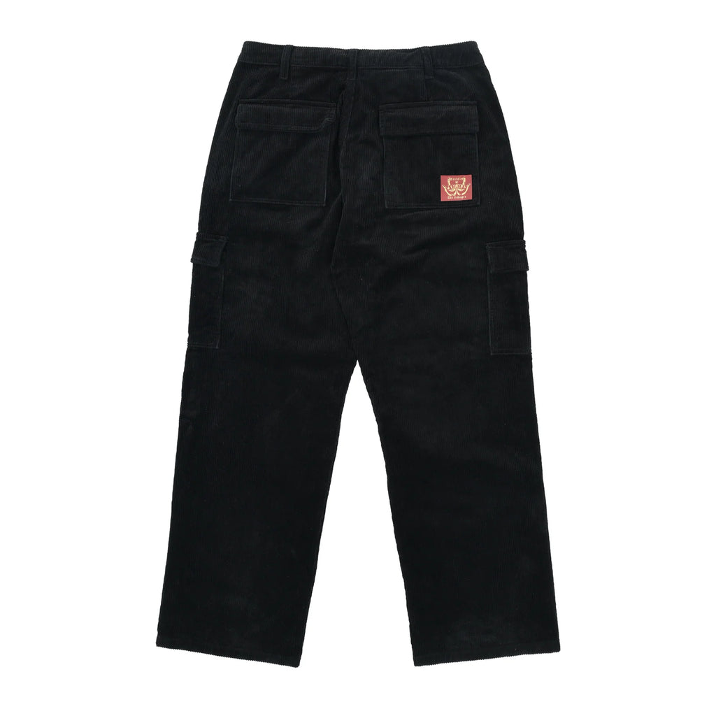 CAMPER CORDUROY CARGO PANTS BLACK