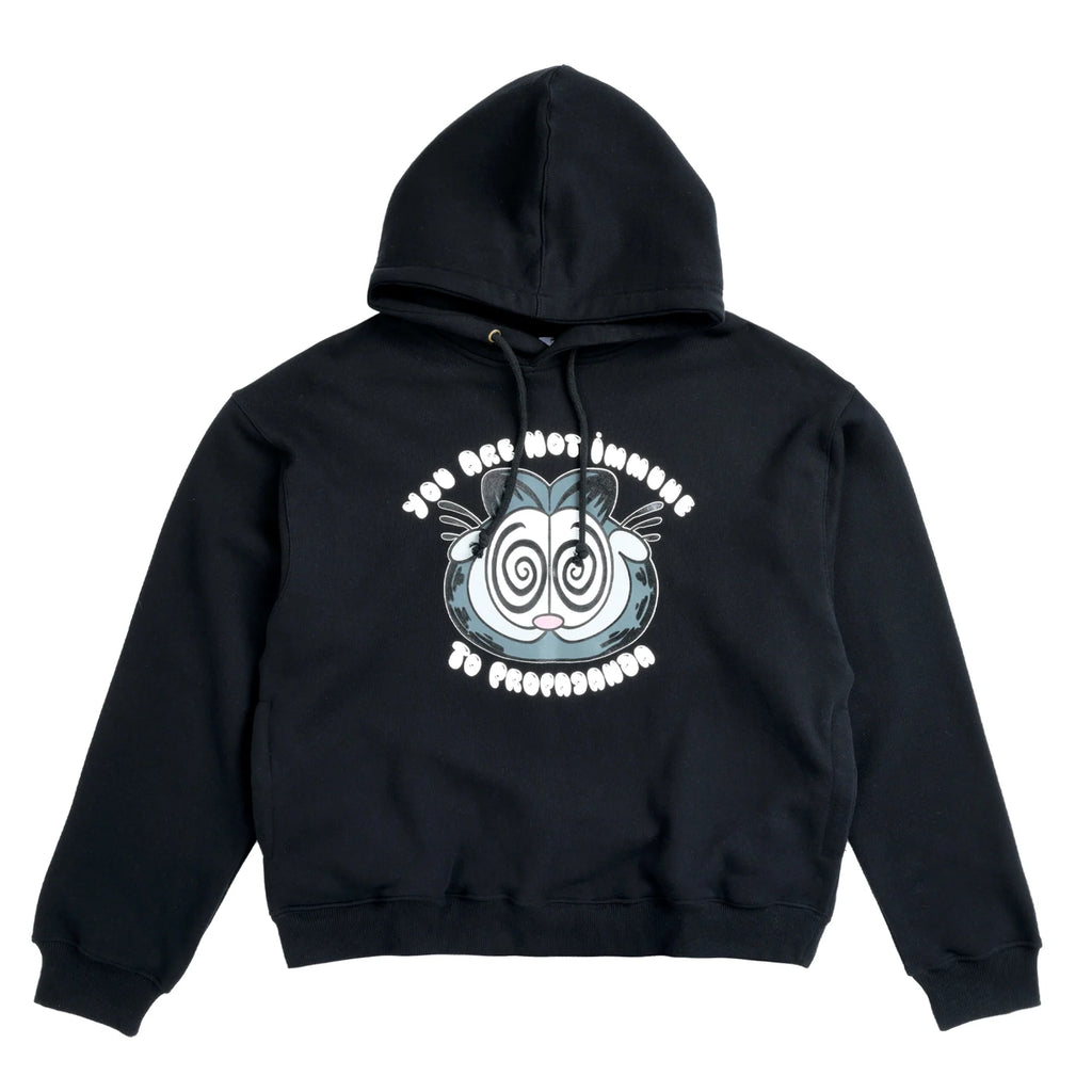 PROPAGANDA CAT HOODIE BLACK
