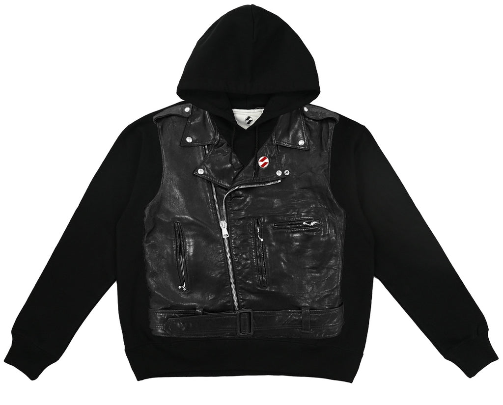 MOTO REAL LIES OS HOODIE BLACK