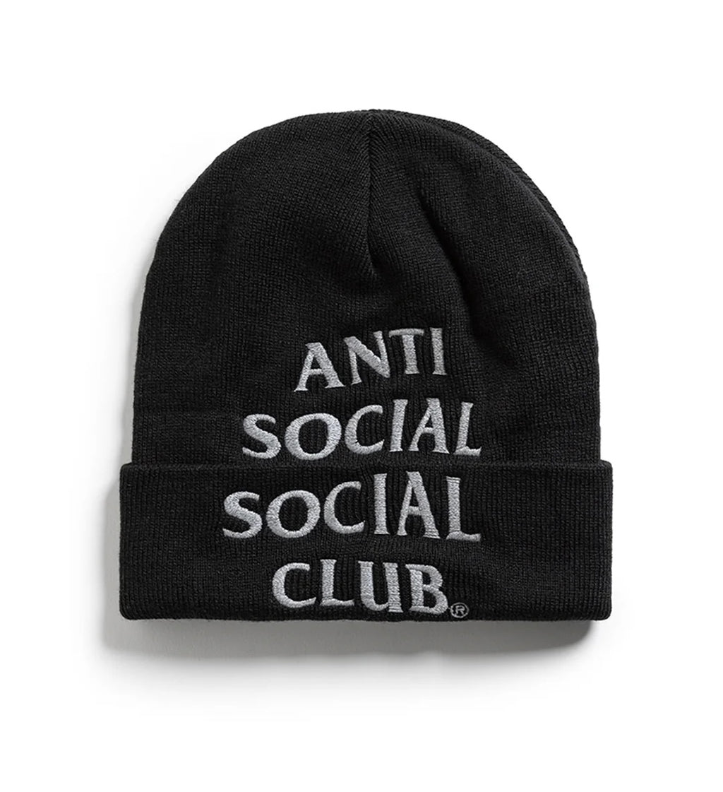 EMBROIDERED BEANIE BLACK