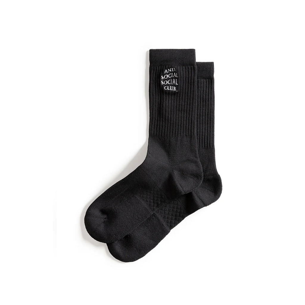 EMBROIDERED SOCKS BLACK
