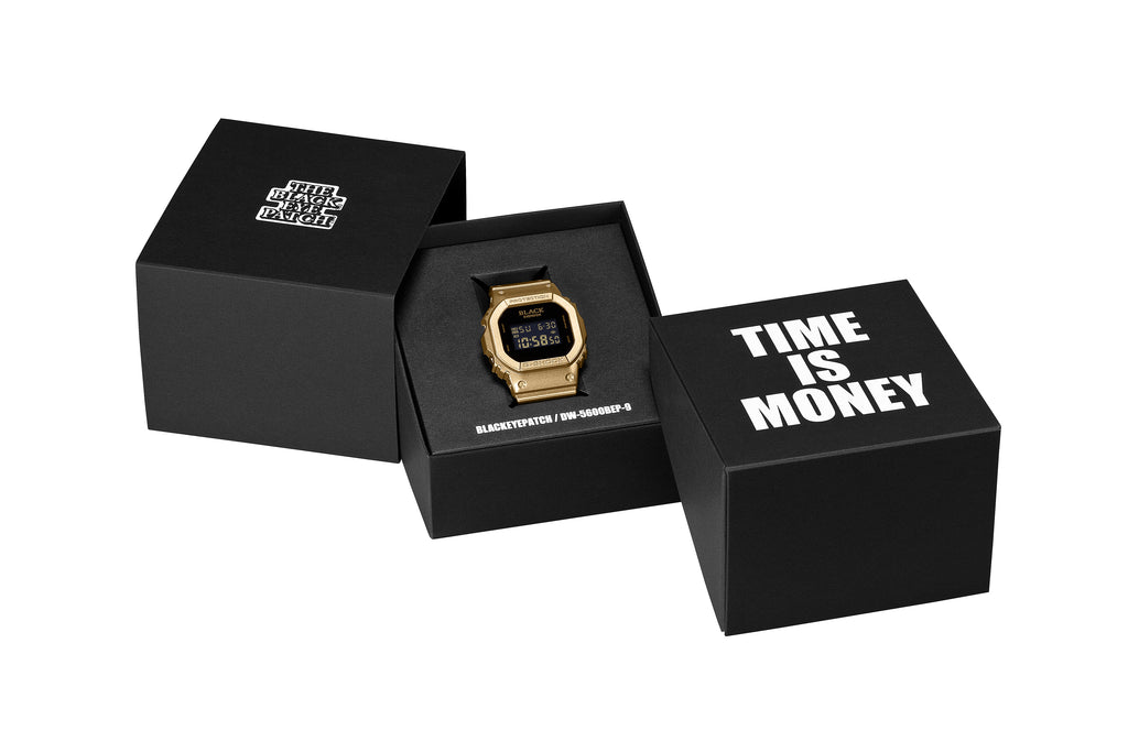 G-SHOCK x BlackEyePatch DW-5600BEP-9JR GOLD WATCH