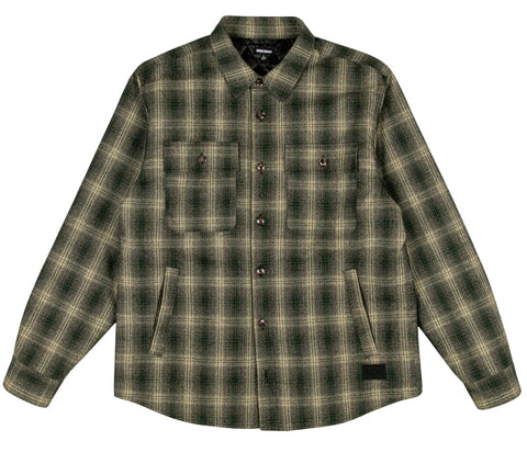 OVERSIZED FLANNEL SHIRT JACKET GREEN