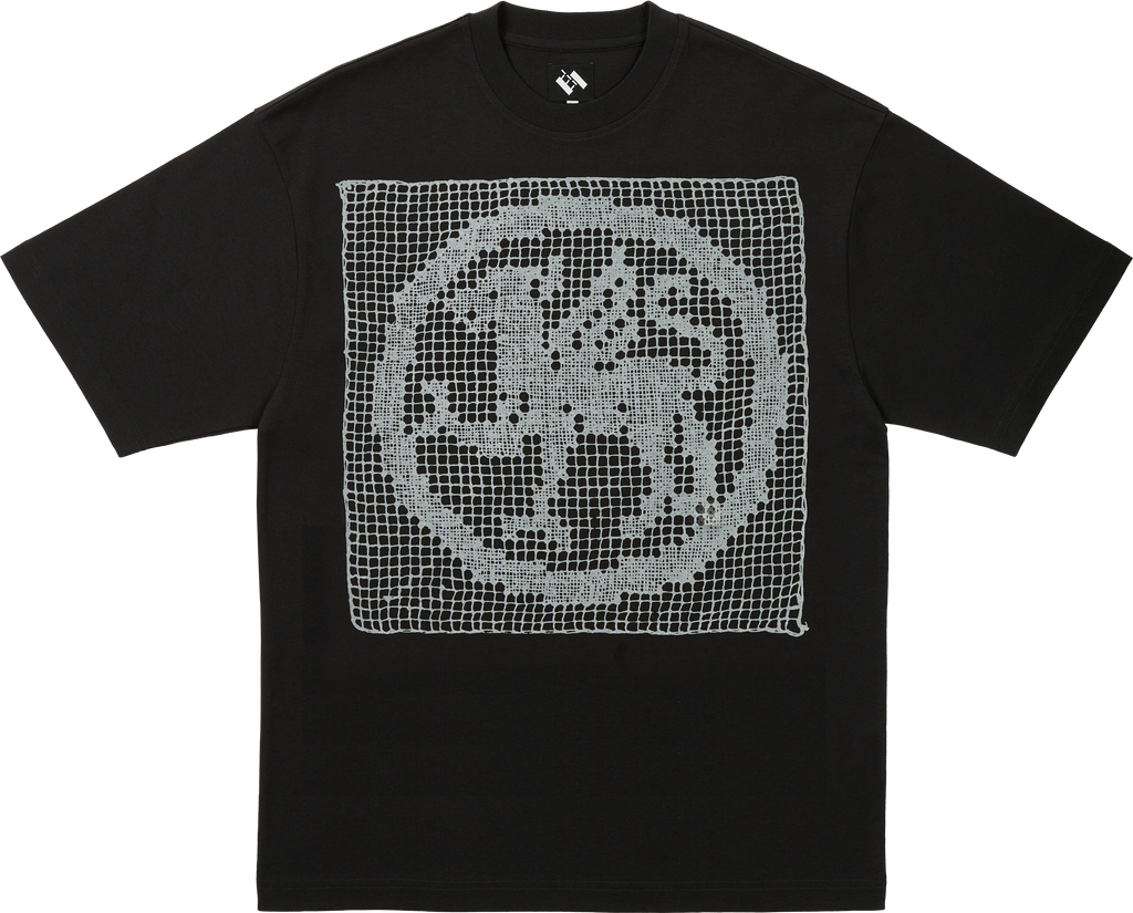 FILET LACE T-SHIRT BLACK