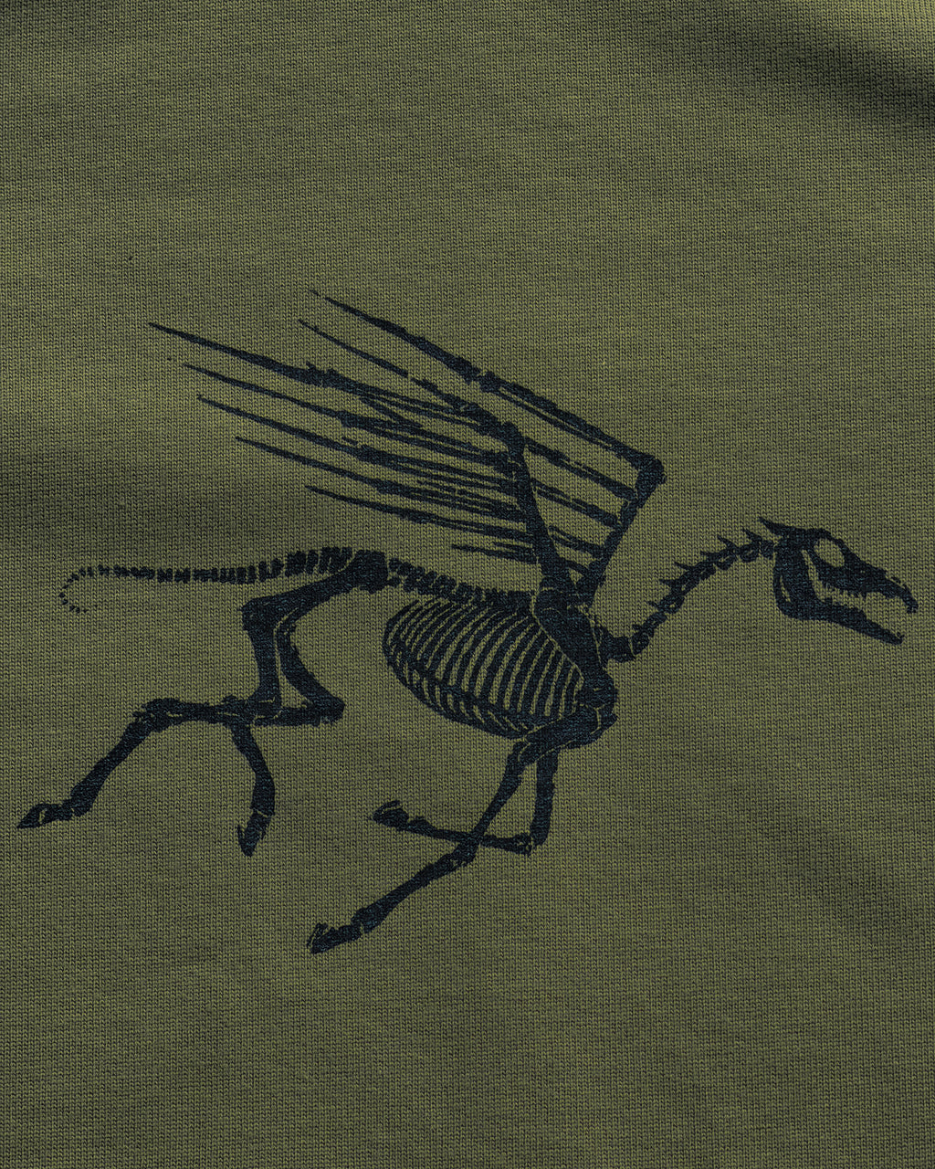 DIST / DNMX X SKULLPHONE "The Call of The Void" T-SHIRT OLIVE