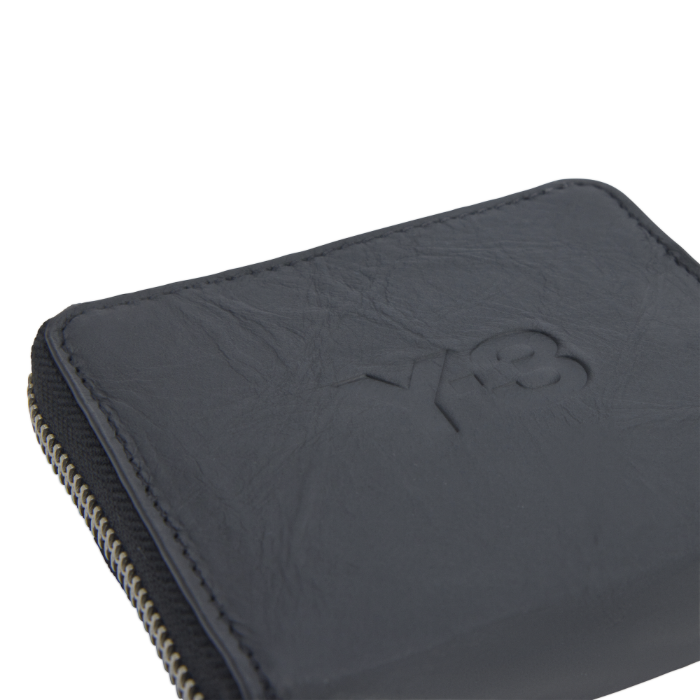 Y-3 CRINKLE LEATHER WALLET