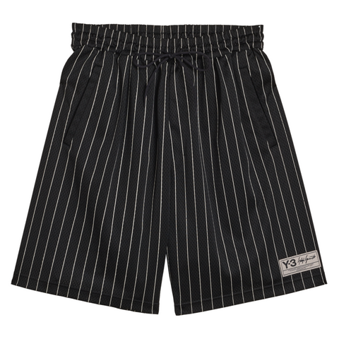 Y-3 MESH PINSTRIPE SHORTS