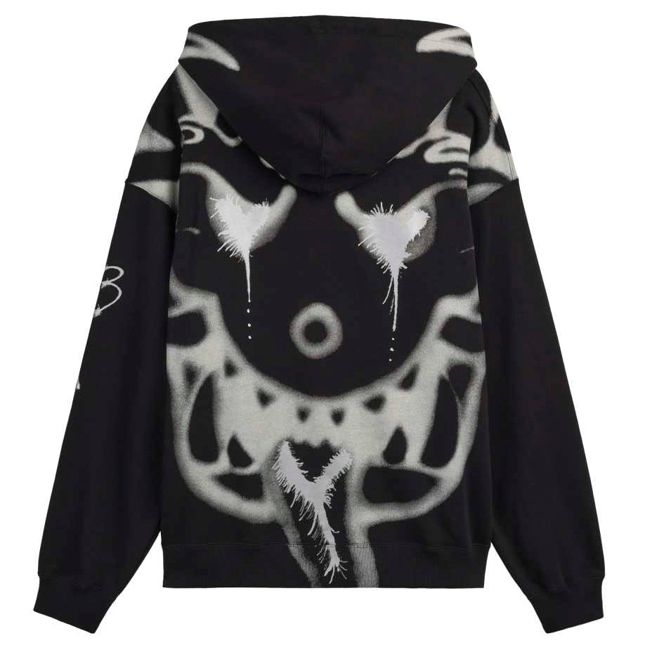 Y-3 CHITO GFX FRENCH TERRY ZIP HOOD BLACK